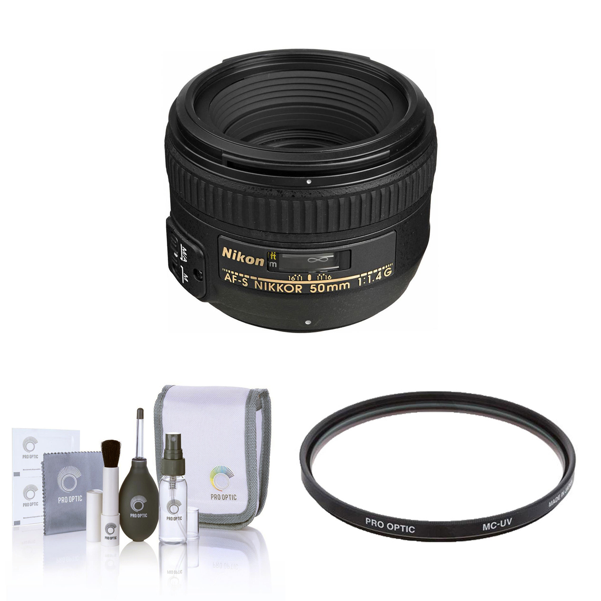

Nikon 50mm f/1.4G AF-S NIKKOR Lens with Accessories Kit