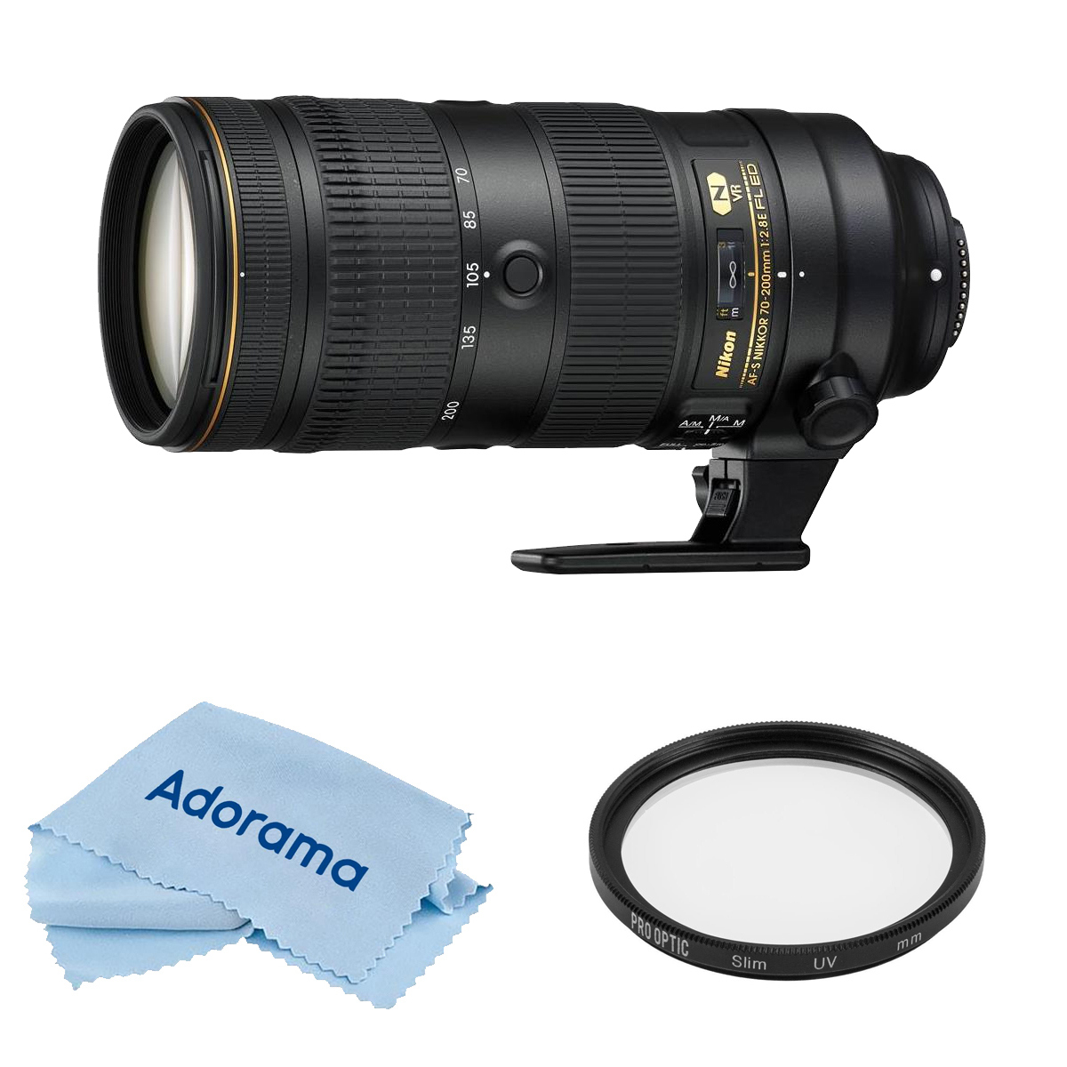 

Nikon 70-200mm f/2.8E FL ED AF-S NIKKOR VR Lens with Accessories Kit