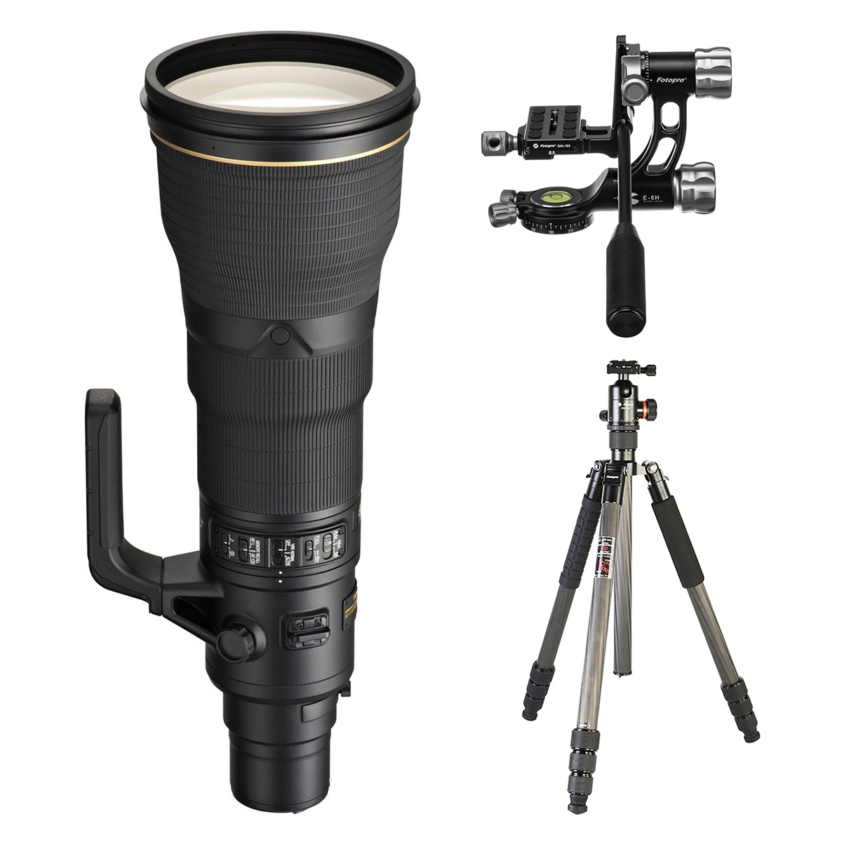 

Nikon 800mm f/5.6E FL ED AF-S NIKKOR VR Lens w/Teleconverter/Free Mac & Acc Kit