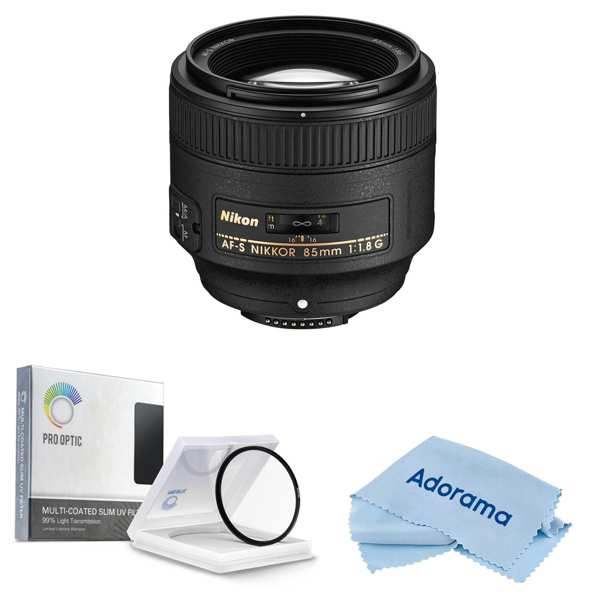 

Nikon 85mm f/1.8G FX AF-S NIKKOR Lens with Accessories Kit