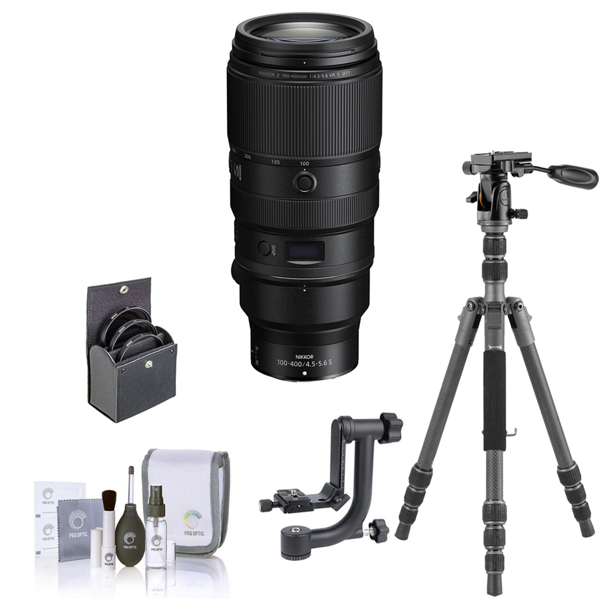 

Nikon NIKKOR Z 100-400mm f/4.5-5.6 VR S Lens with TREK Series Travel Tripod Kit