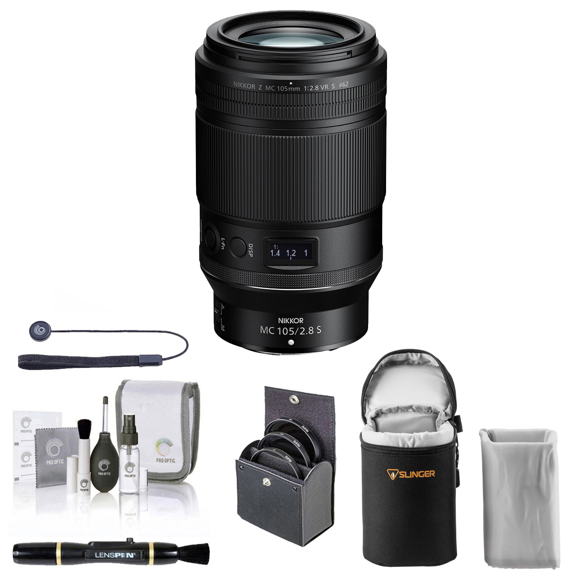 

Nikon NIKKOR Z MC 105mm f/2.8 VR S Lens with Essentials Kit