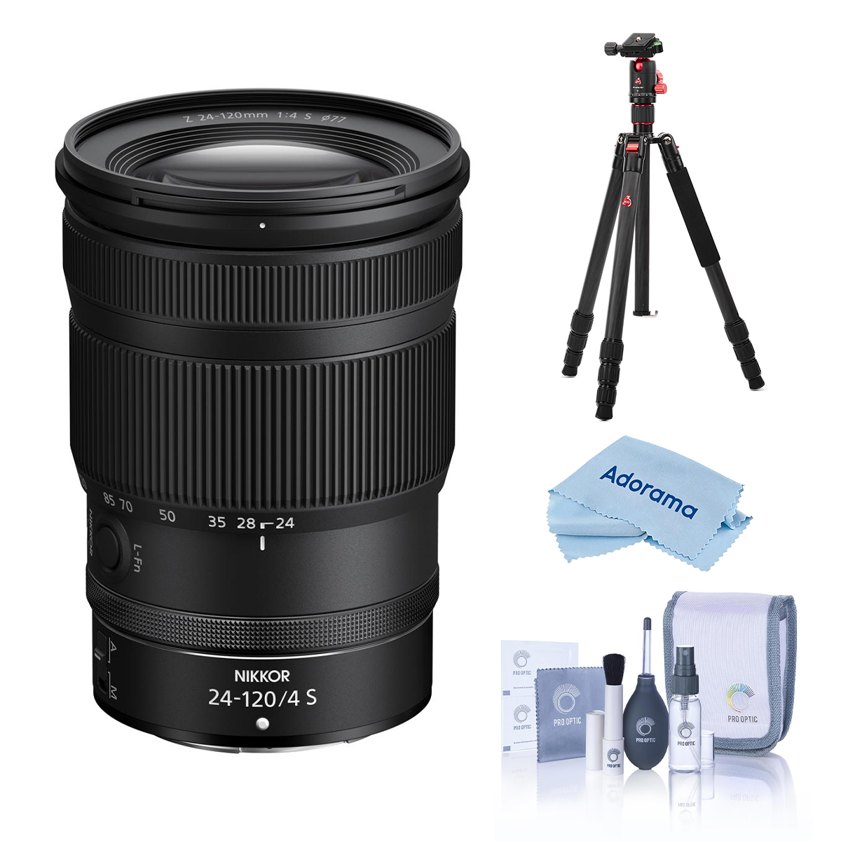 

Nikon NIKKOR Z 24-120mm f/4 S Lens with Vanguard VEO 2 GO 235CB Travel Tripod