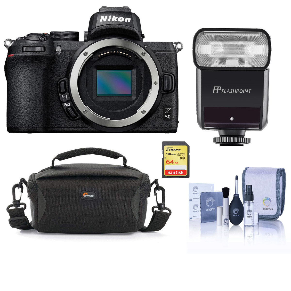 

Nikon Z50 Mirrorless Camera, Bundle with Essentials Kit
