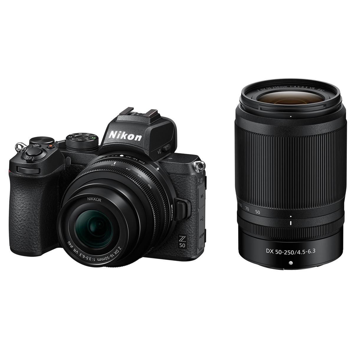 

Nikon Z50 DX-Format Mirrorless Camera with 16-50mm and 50-250mm Lenses