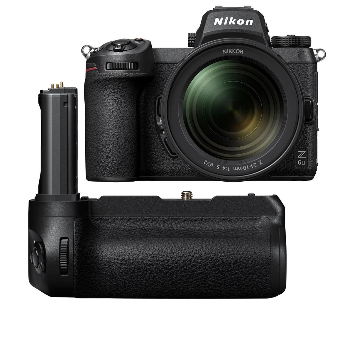 Image of Nikon Z 6II Mirrorless Camera with 24-70mm f/4 Lens and MB-N11 Battery Grip