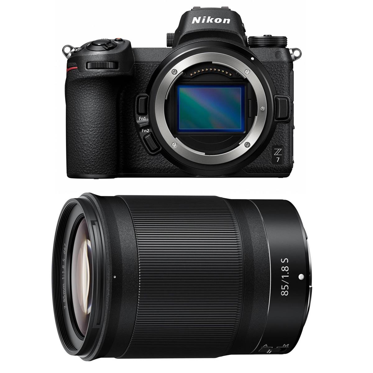 Nikon Z7 FX-Format Mirrorless Camera Body With Nikon NIKKOR Z 85mm f/1.8 S Lens