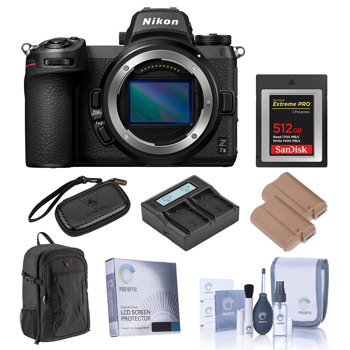 

Nikon Z 7II Mirrorless Digital Camera with 512GB Cfexpress Card & Acc Kit