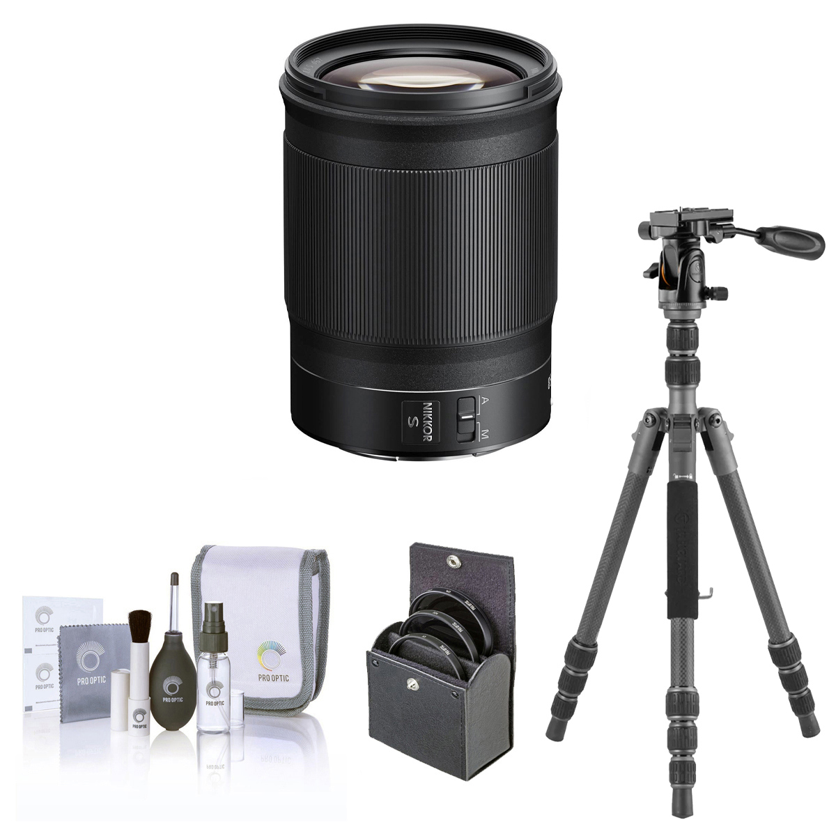 

Nikon NIKKOR Z 85mm f/1.8 S Lens for Nikon Z with TREK Series Travel Tripod Kit