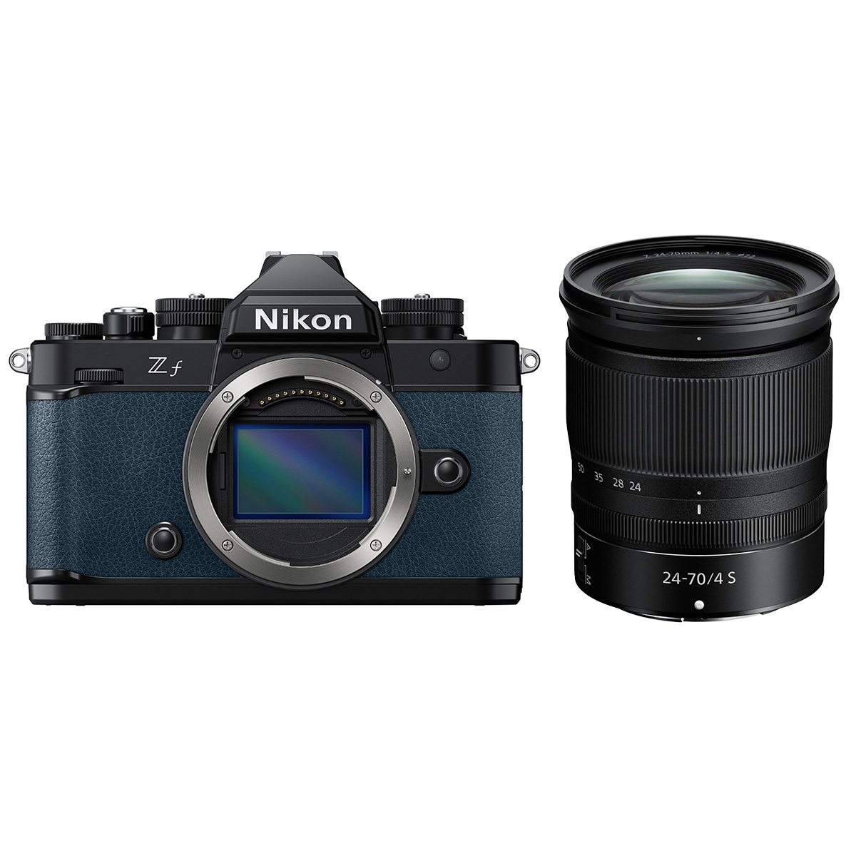 

Nikon Z f Mirrorless Camera, Blue with NIKKOR Z 24-70mm f/4 S Lens
