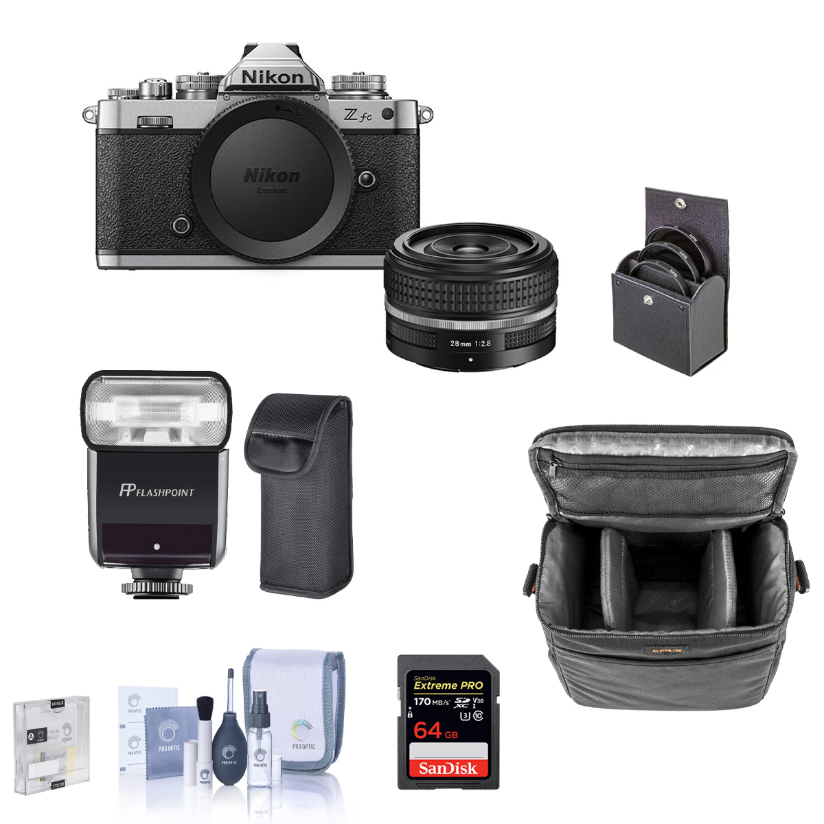 

Nikon Z fc DX-Format Mirrorless Camera with 28mm Lens with Flash Kit