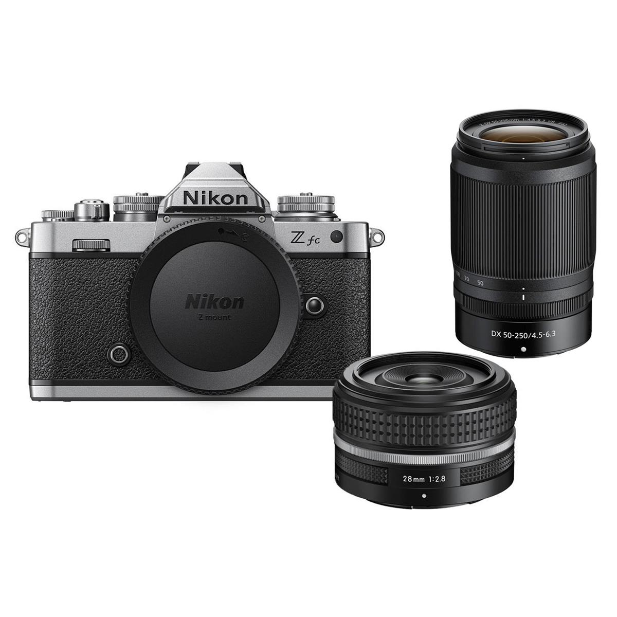 Image of Nikon Z fc Mirrorless Camera with 28mm f/2.8 (SE) &amp; 50-250mm Lens