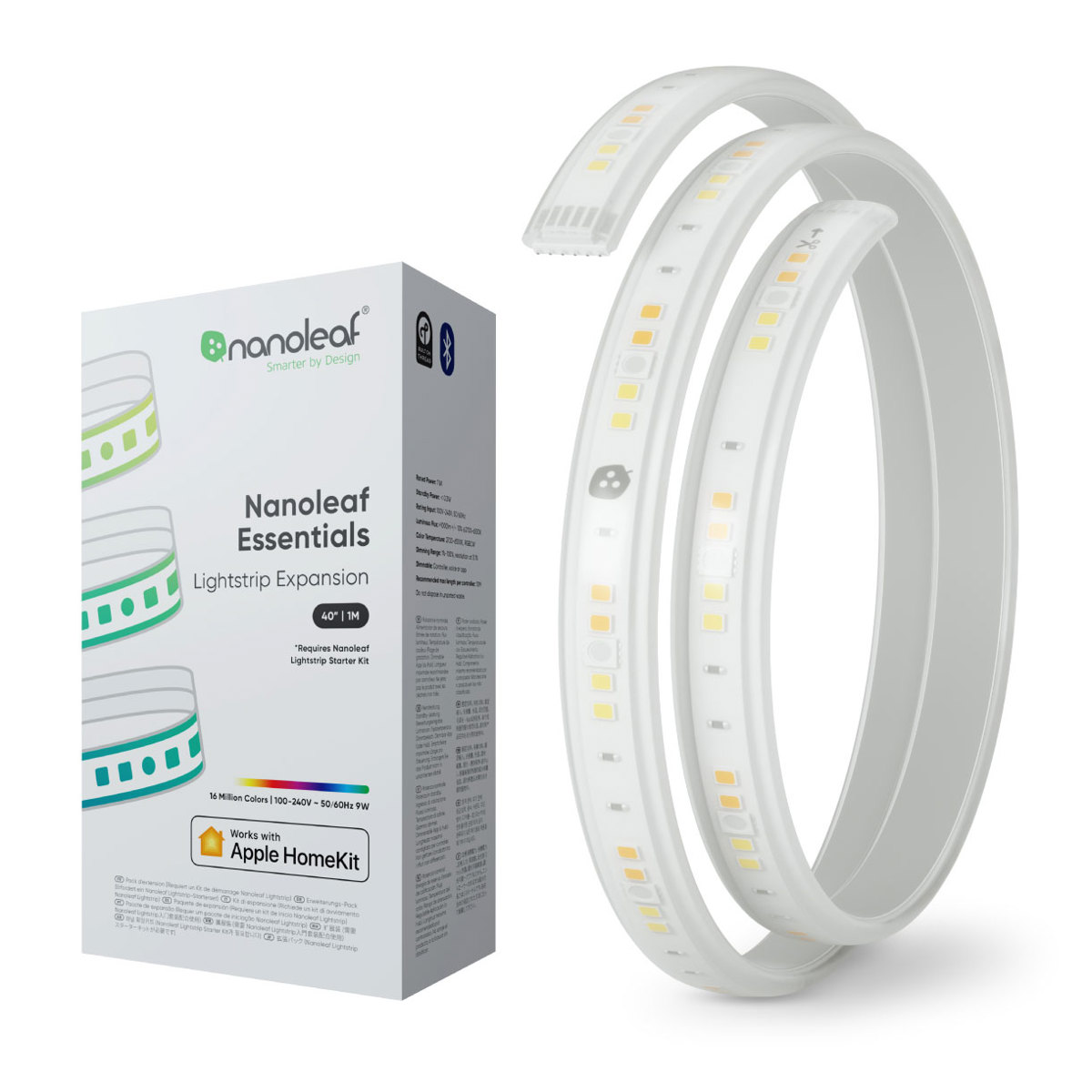 

Nanoleaf Essentials 40" RGBCW Self-Adhesive Smart Lightstrip Expansion