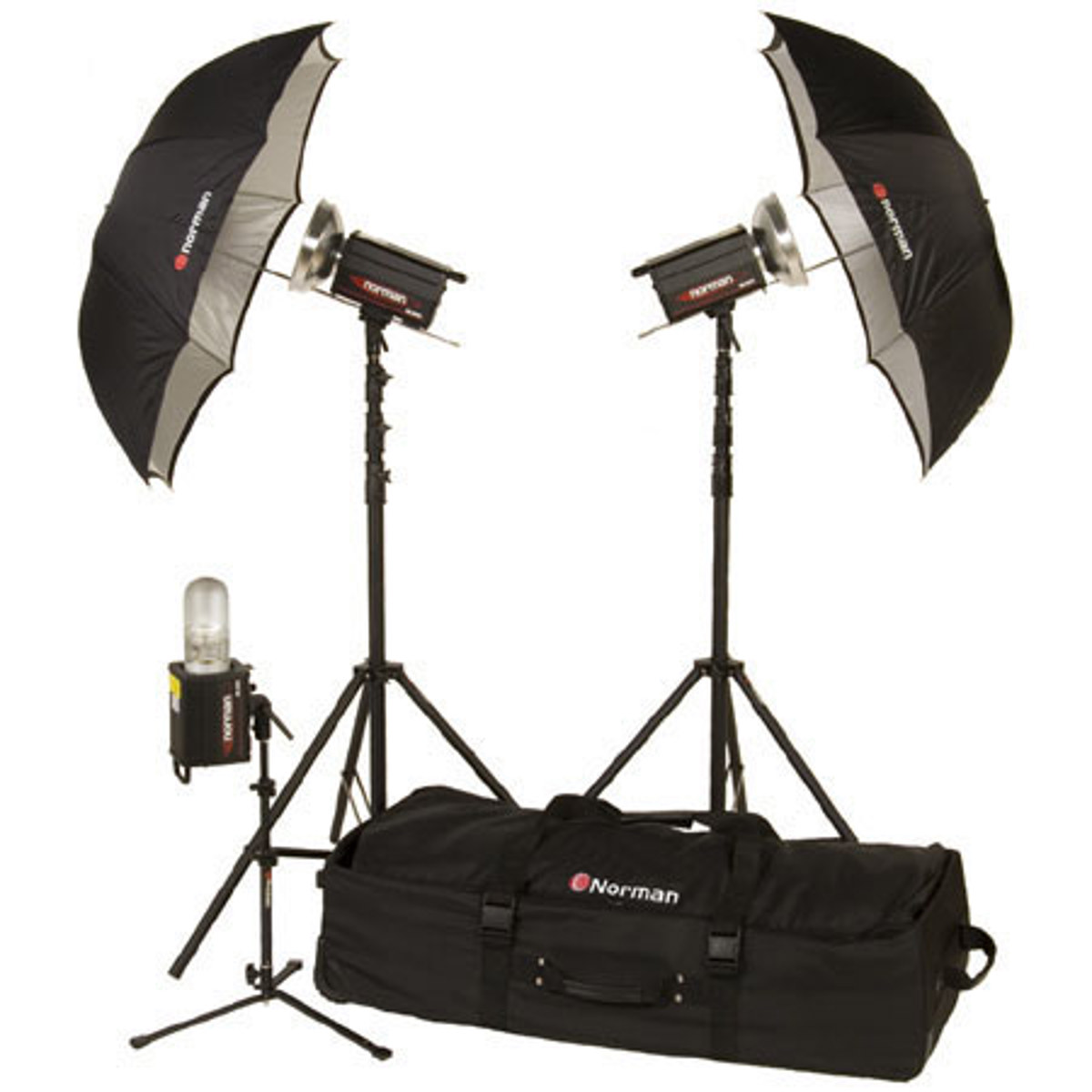 

Norman 3 Light Travel/Studio Kit w/2 ML600R & 1 ML400R Monolights, Stands & Case