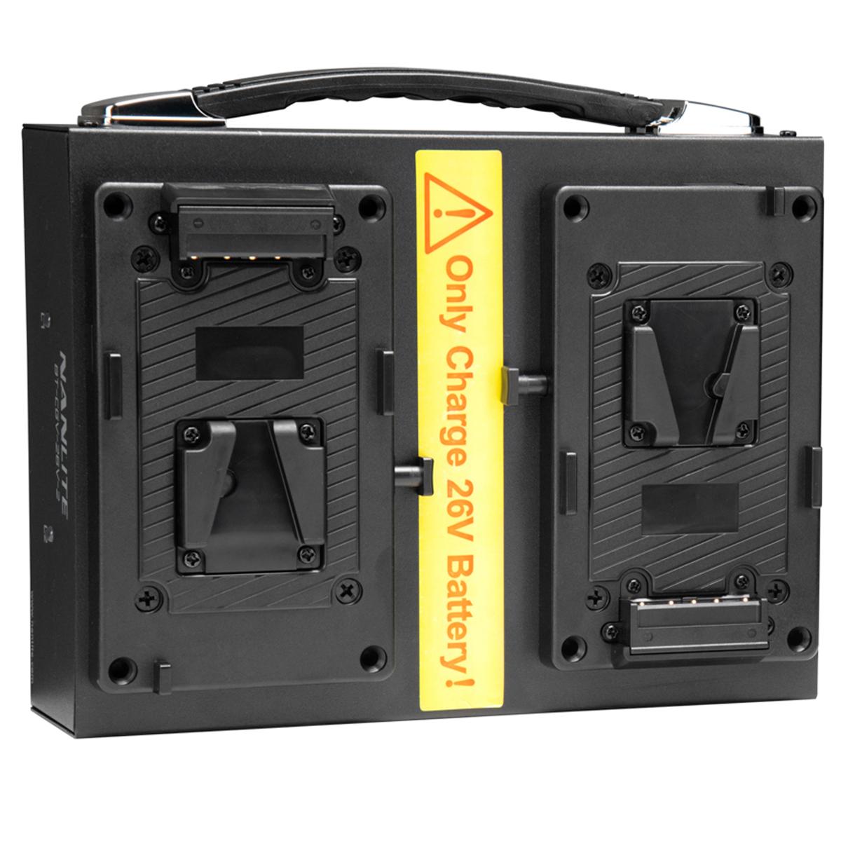 

NanLite 26V V-Mount Dual Bay Battery Deck Charger