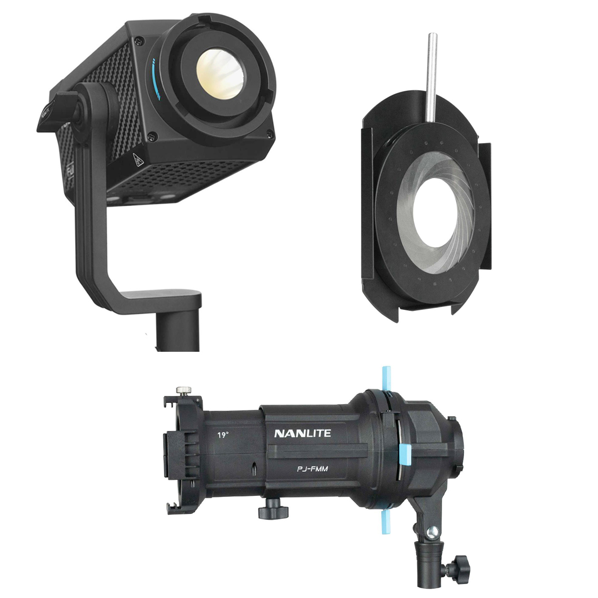 

NanLite Forza 60C RGBLAC LED Spot Light with 19 Degree Projection Attachment Kit