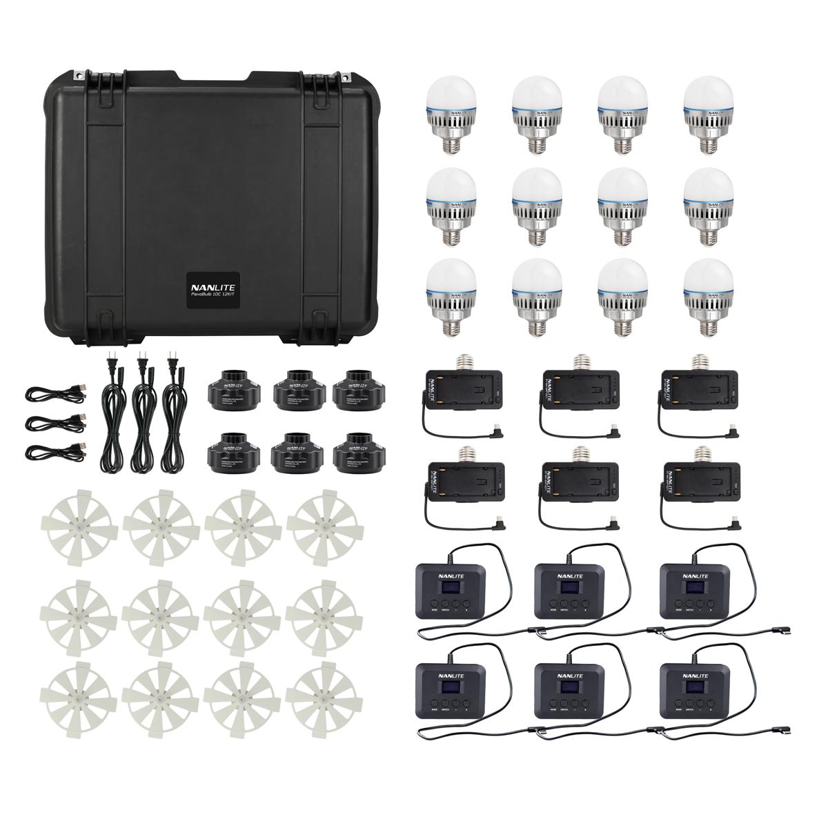 

NanLite PavoBulb 10C 10W RGBWW LED Bulb 12-Light Kit