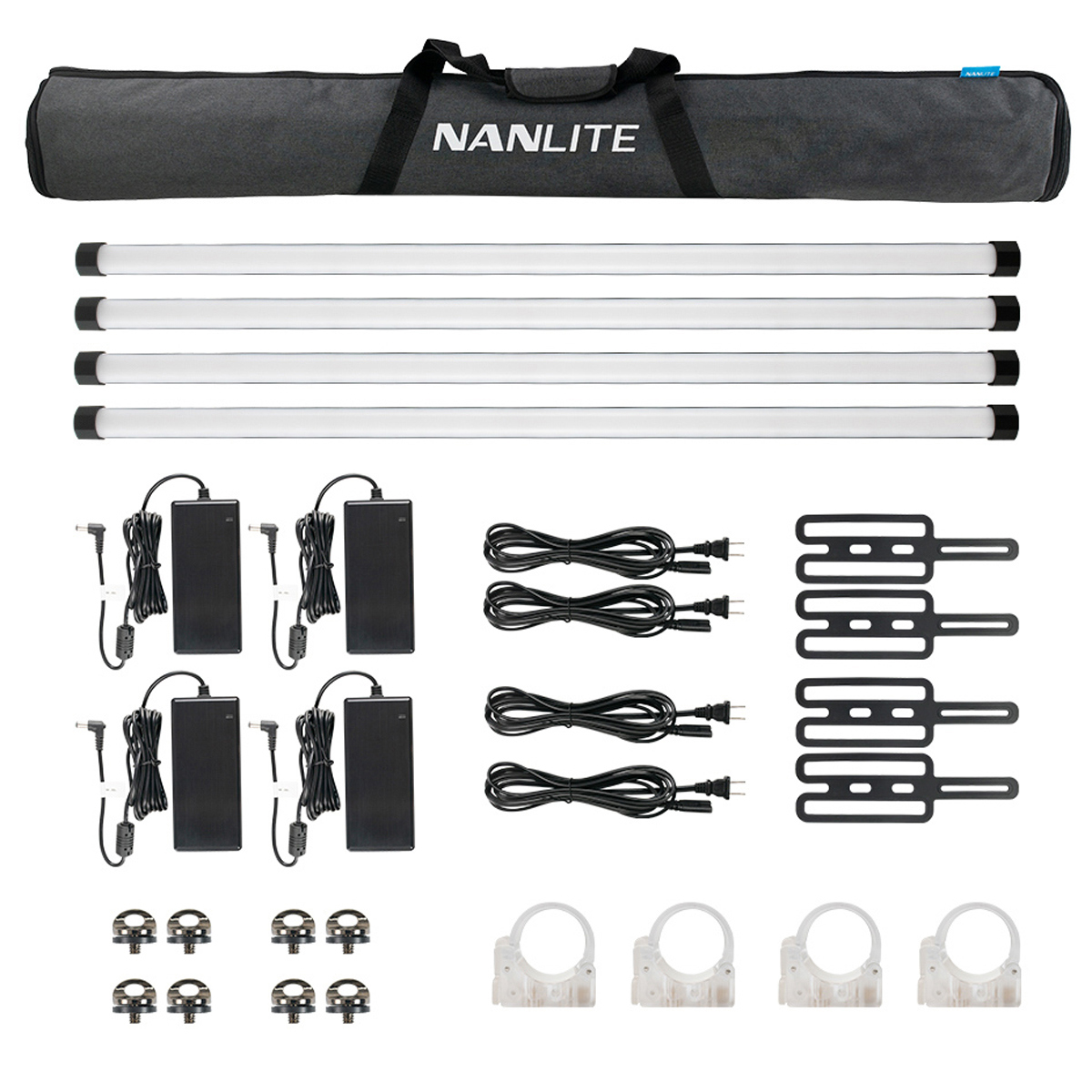 

NanLite PavoTube II 30X 4' 36W RGBWW LED Pixel Tube 4-Light Kit, 2700K-12000K