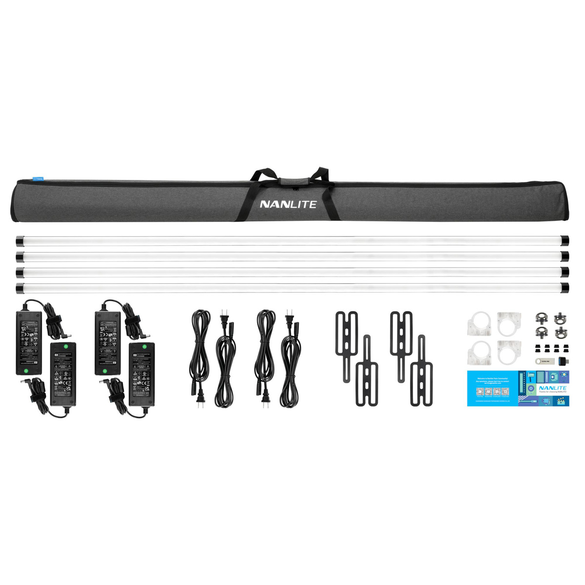 

NanLite PavoTube II 60X 8' 106W RGBWW LED Pixel Tube 4-Light Kit