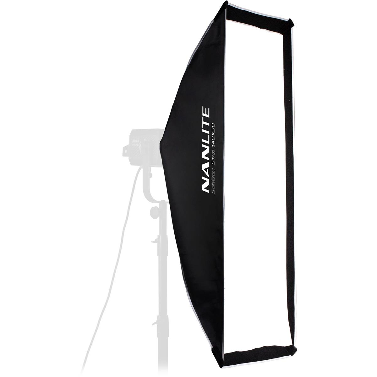 Image of NanLite 18x43&quot; Asymmetrical Stripbank Softbox with Bowens Mount