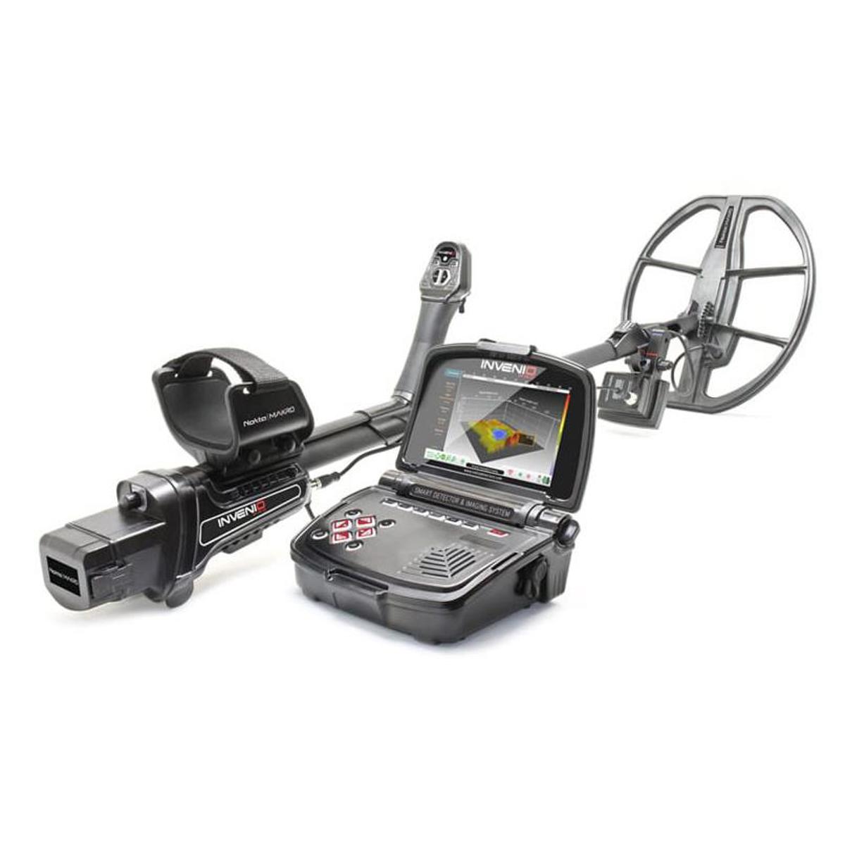 

Nokta Invenio Pro Metal Detector, 22x19"/15.5x14"/11x7" DD Coils, 5,14 & 20kHz