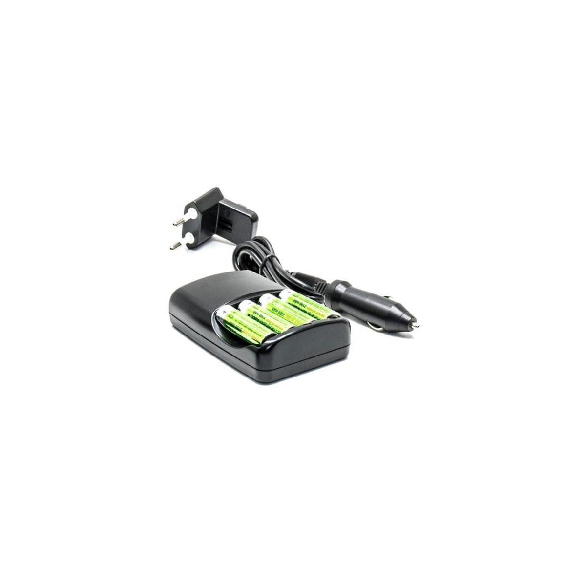 Image of Nokta AC &amp; Car Charger and 4x AA Rechargeable Batteries Kit for Impact