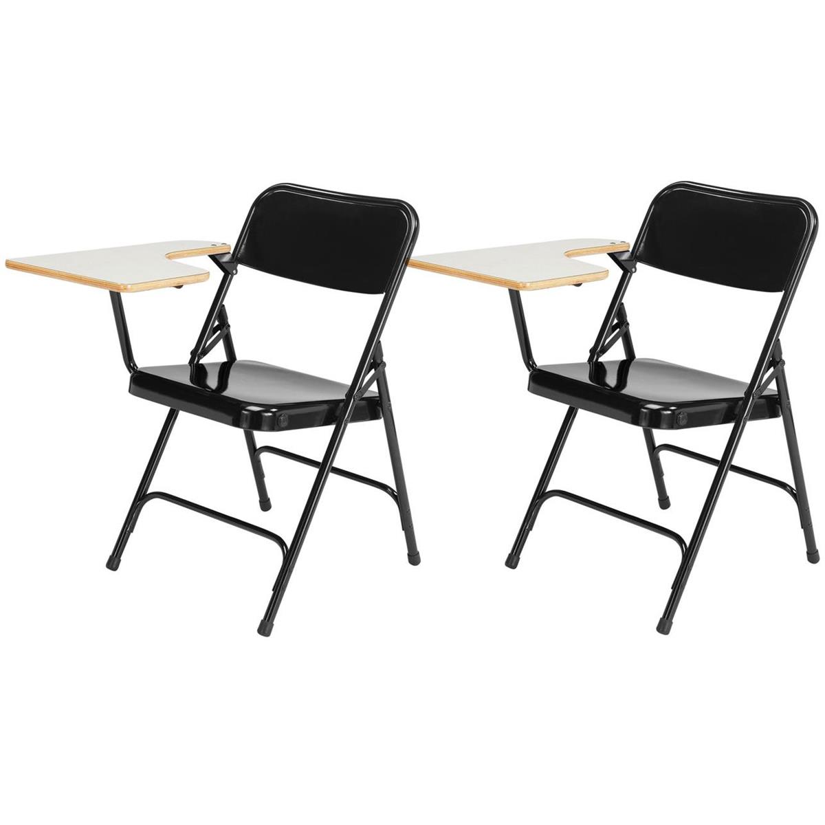 Image of National Public Seating 2x 5210R Tablet Arm Folding Chair