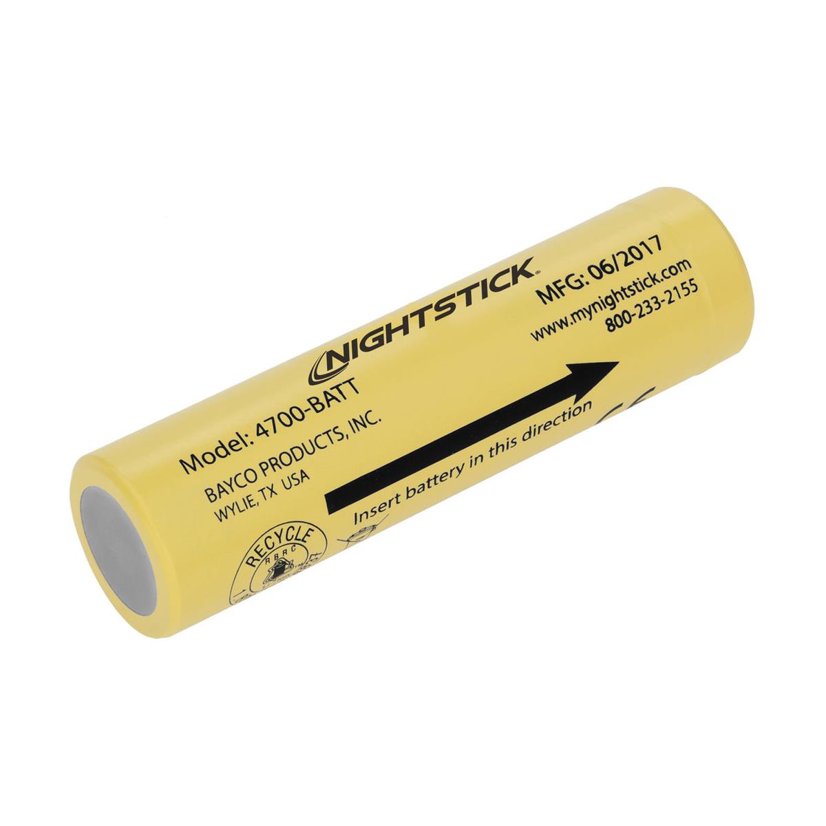 

Nightstick 3.6V 3400mA Rechargeable Lithium-Ion Battery, Yellow