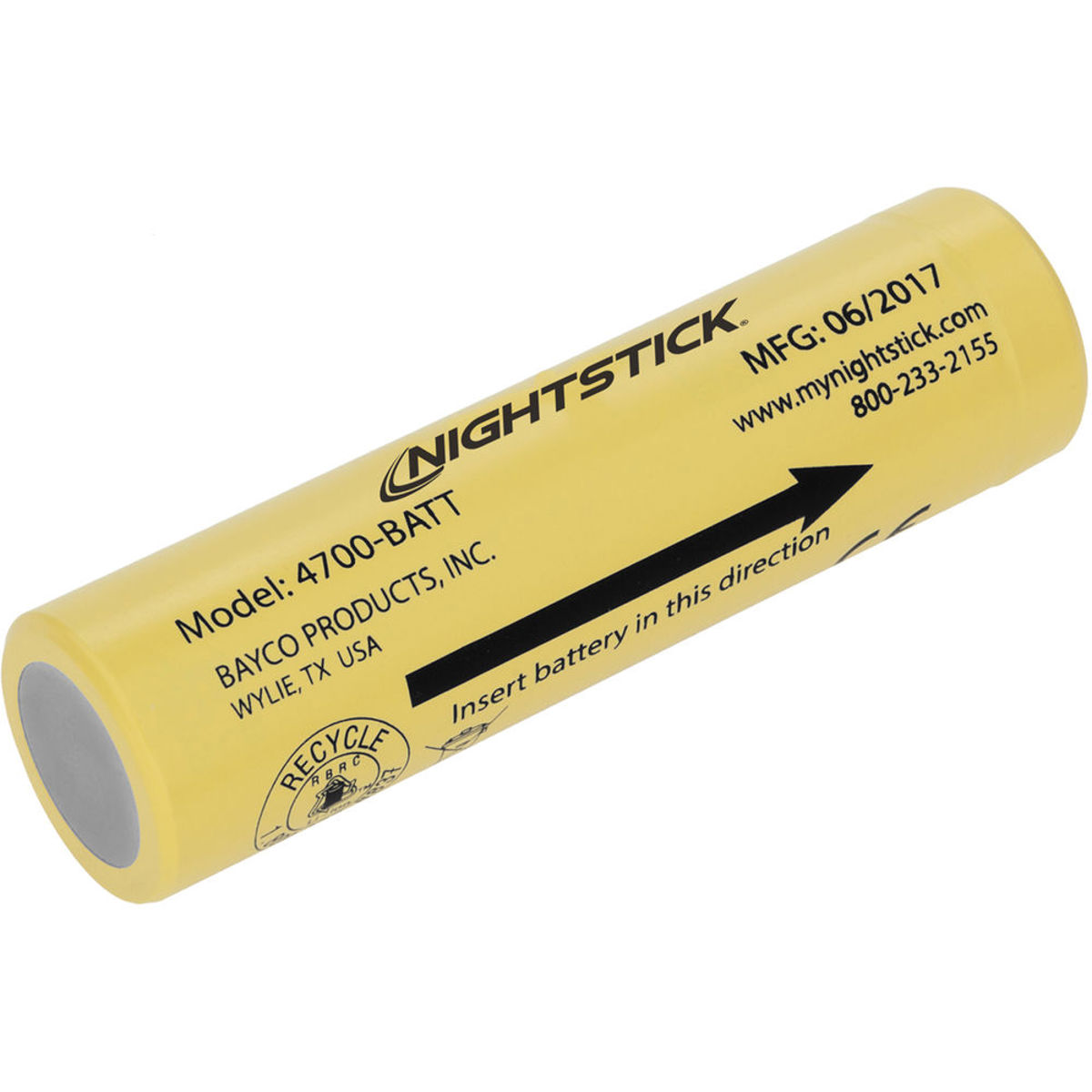 Image of Nightstick 3.6V 3400mA Rechargeable Lithium-Ion Battery