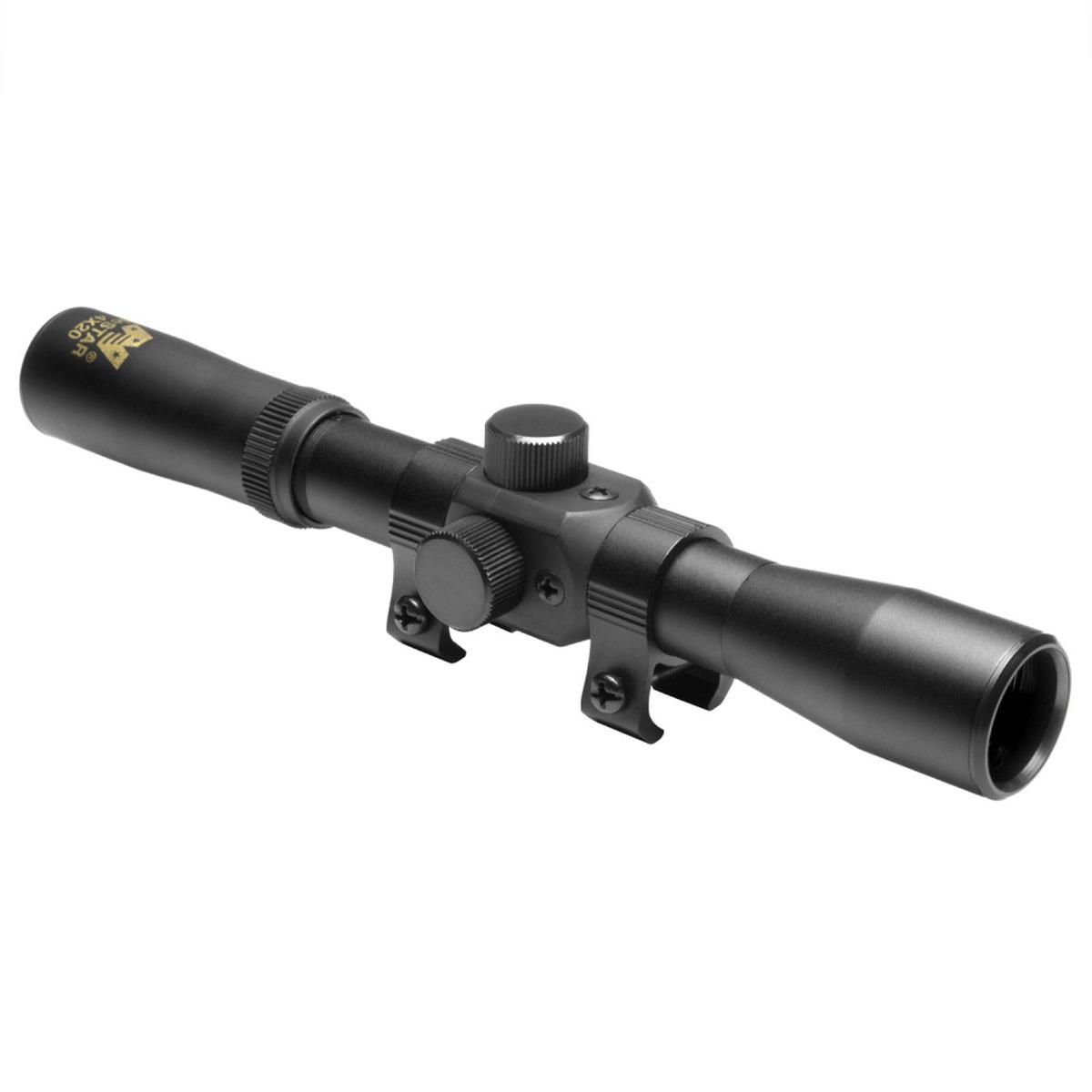 

NcSTAR 4x20mm Compact Tactical Airgun Riflescope with Plex Reticle, Matte Black