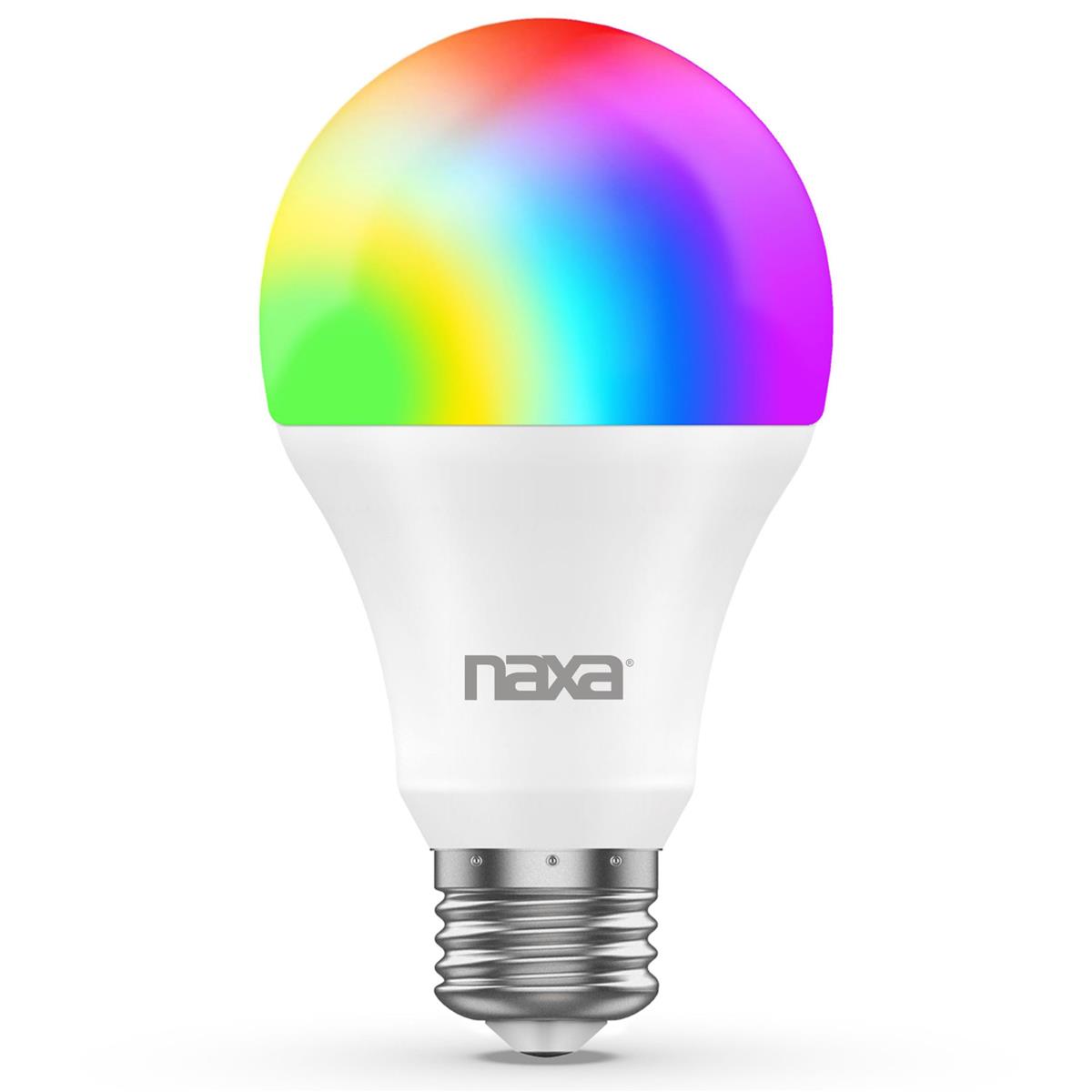 Image of Naxa NSH-2000 8W RGB and White Color Wi-Fi Smart Bulb