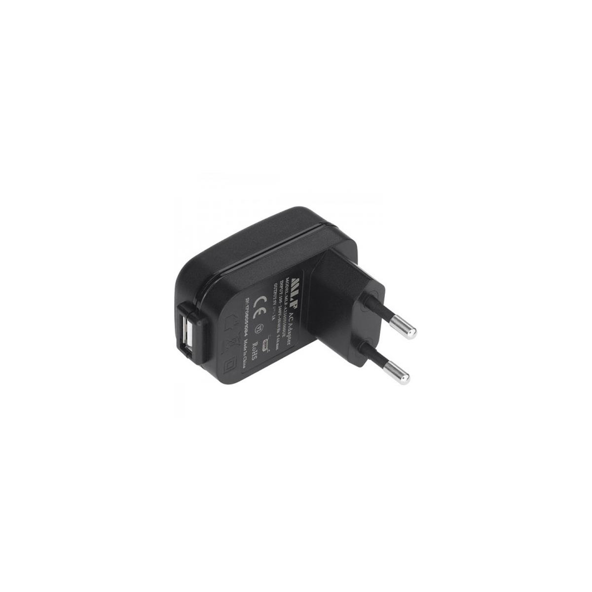 Image of Nightstick USB Type A to Male EU AC Power Plug Adapter