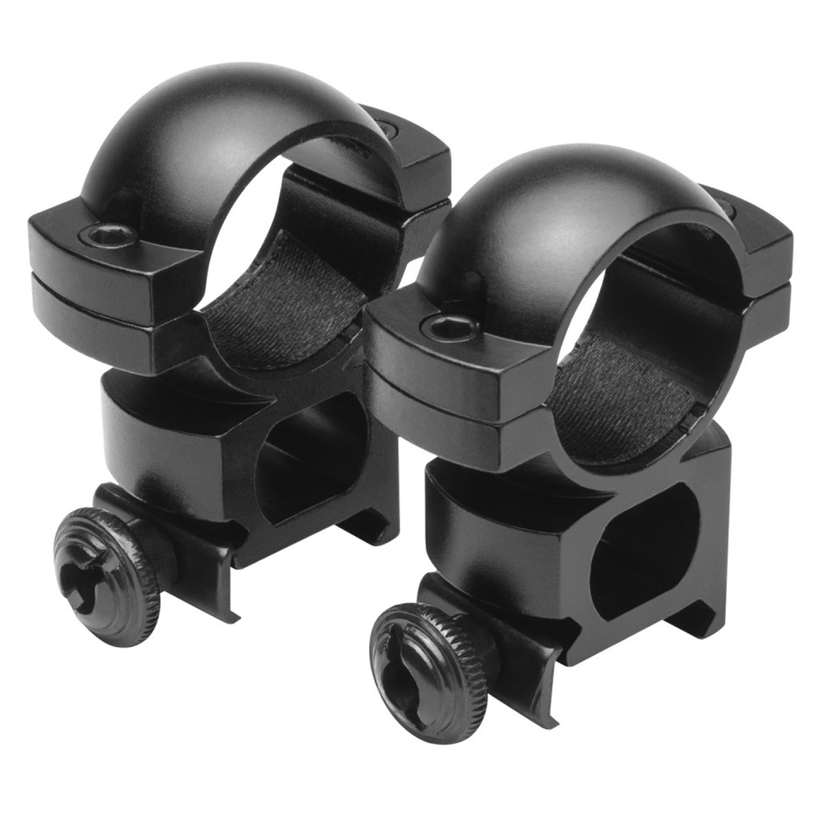 

NcSTAR 1" Weaver Rings, 1.20" Height, Pair, Black