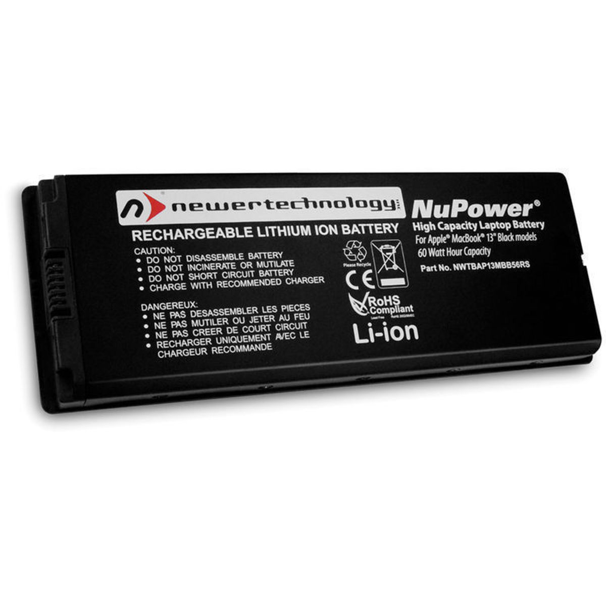 

NRG NewerTech 60Wh NuPower Lithium-ion Battery for 13.3" MacBook Black