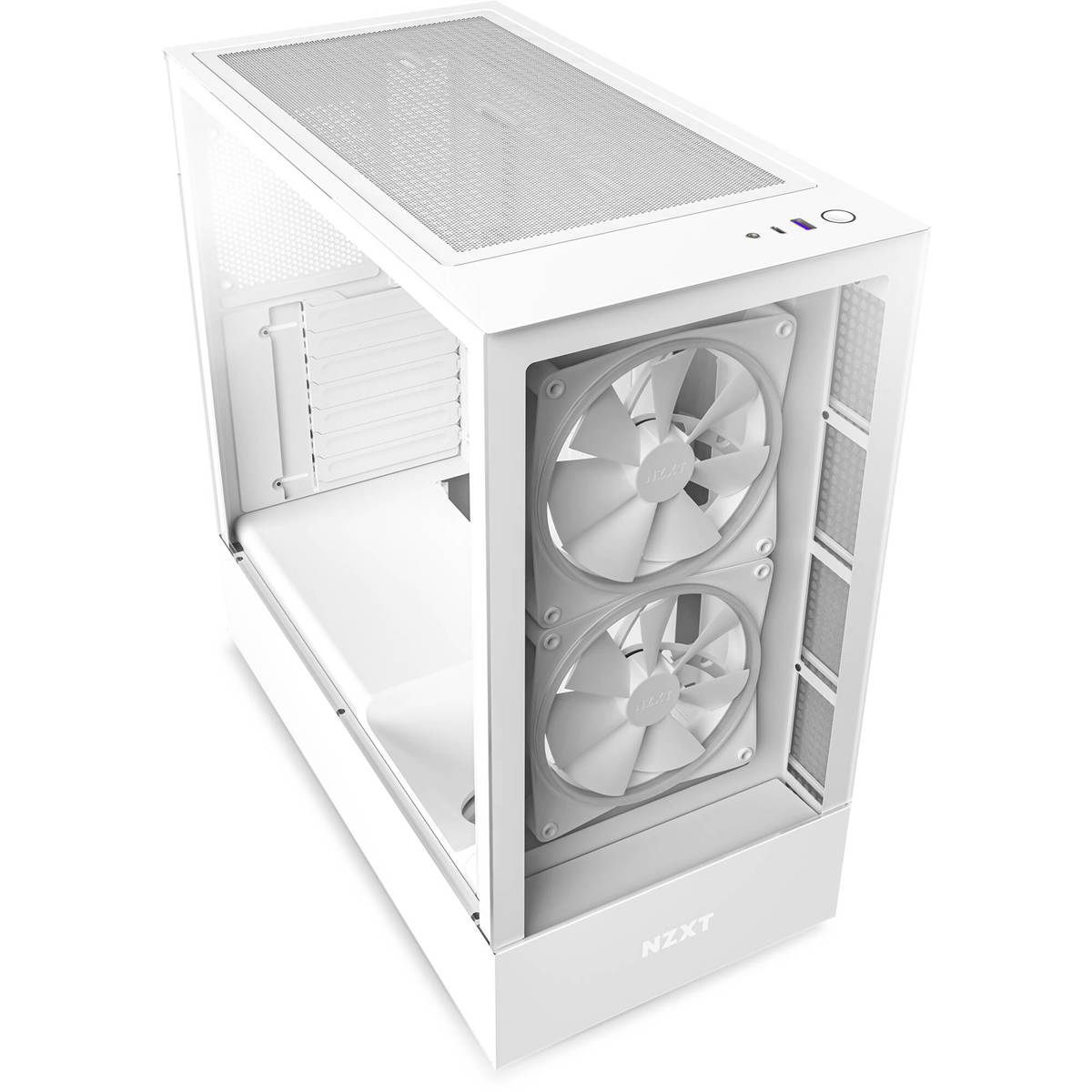 

NZXT H5 Elite Premium Compact Tempered Glass ATX Mid-Tower Case Matte White