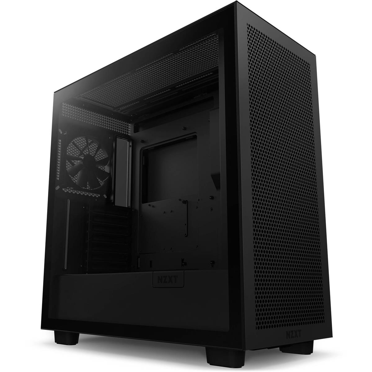 Image of NZXT H7 Flow RGB Tempered Glass ATX Mid-Tower Case Matte Black