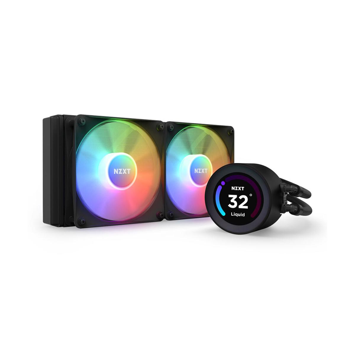 

NZXT Kraken Elite RGB All-In-One Liquid CPU Cooler with LCD Display Matte Black 240mm (2x 120mm Fans)