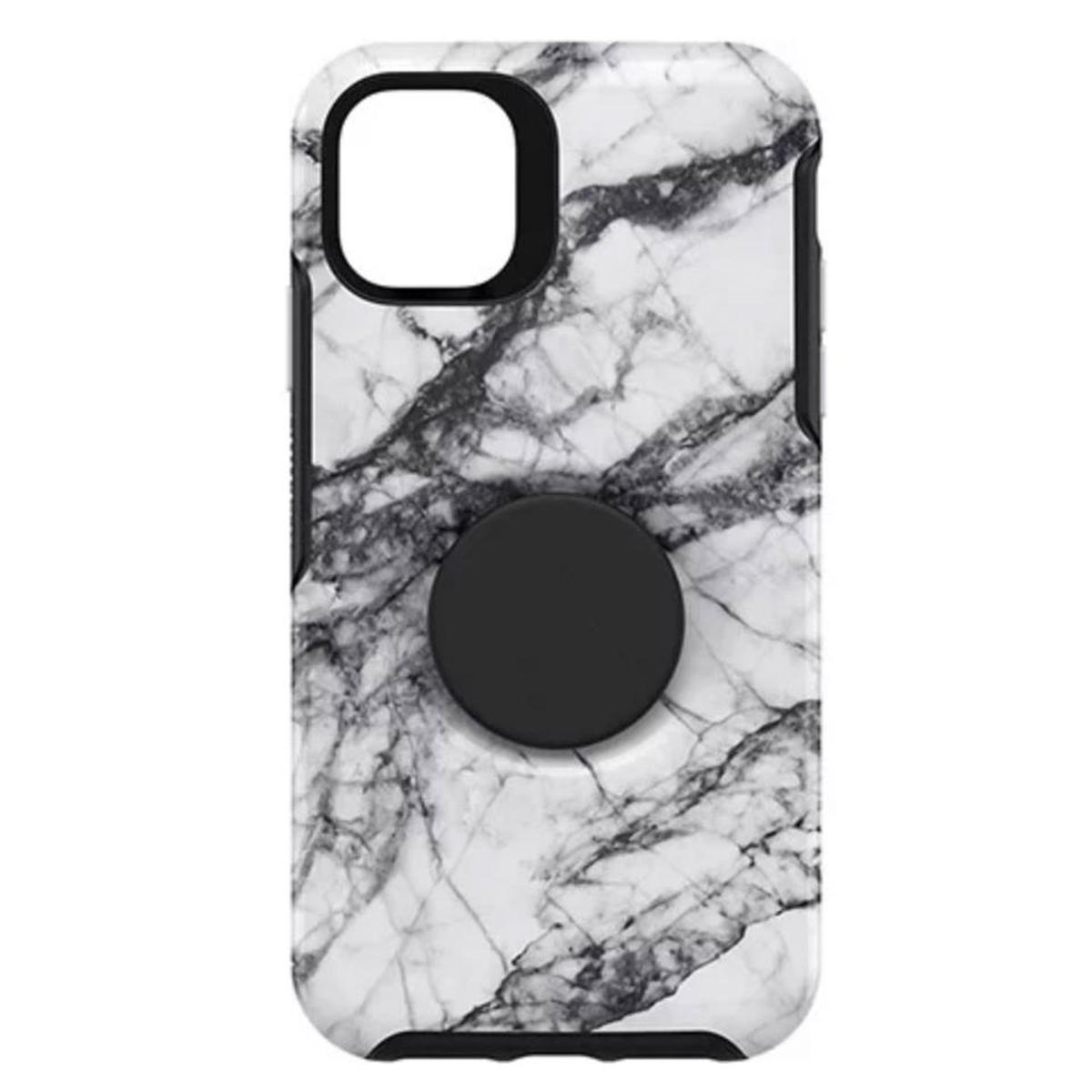 

OtterBox Otter + Pop Symmetry Case for iPhone 11, White Marble