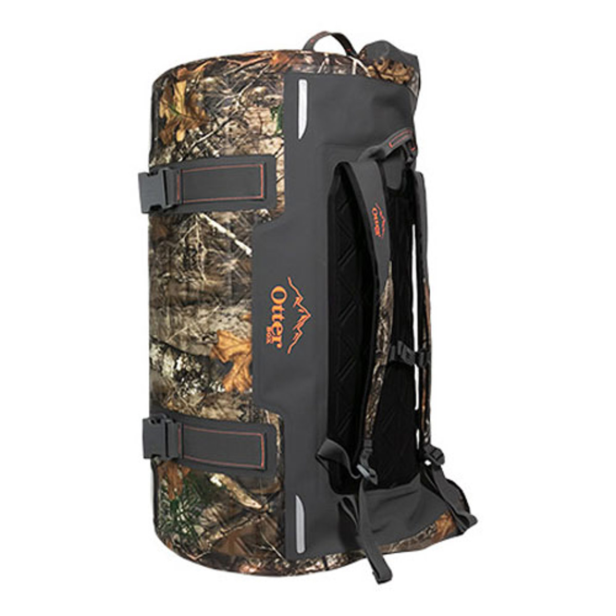 Image of OtterBox Forest Edge Yampa 105 Dry Duffle Bag (Realtree Edge Camo/Orange)