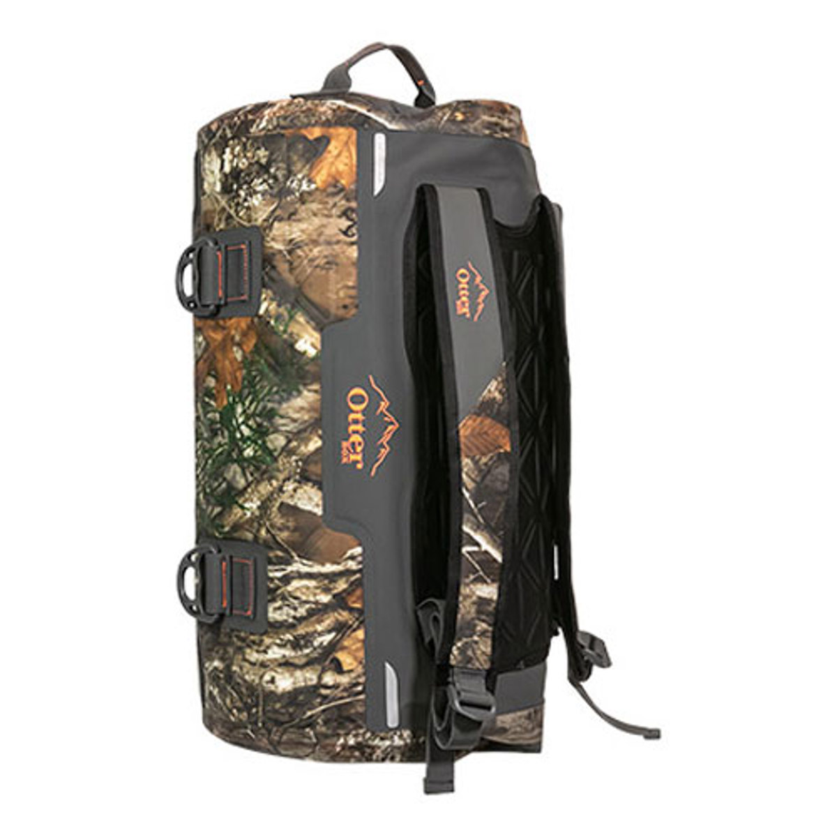 Image of OtterBox Forest Edge Yampa 35 Dry Duffle Bag (Realtree Edge Camo/Orange)