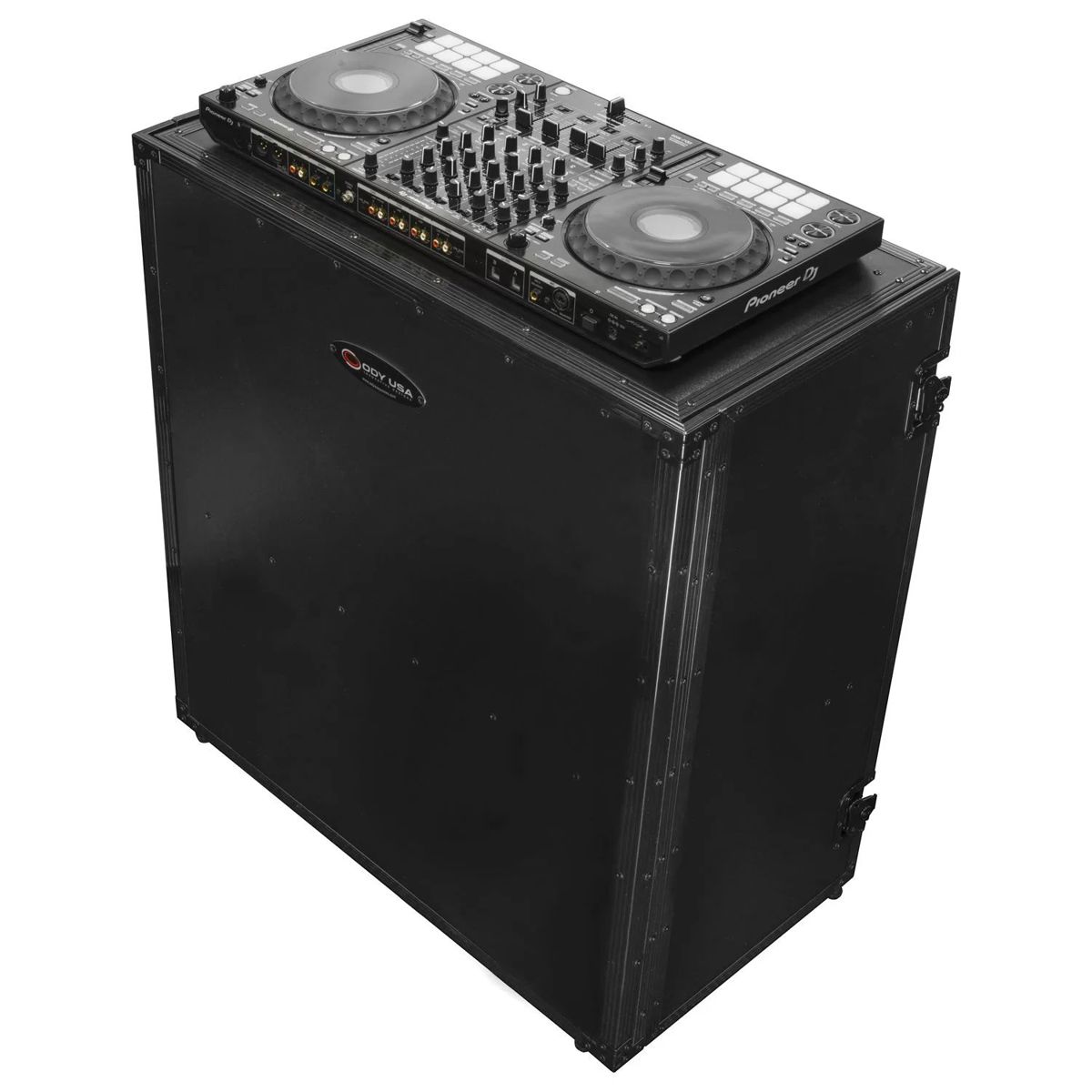 

Odyssey Innovative Designs Two-Tier 33x36" DJ Fold-Out Stand, Black