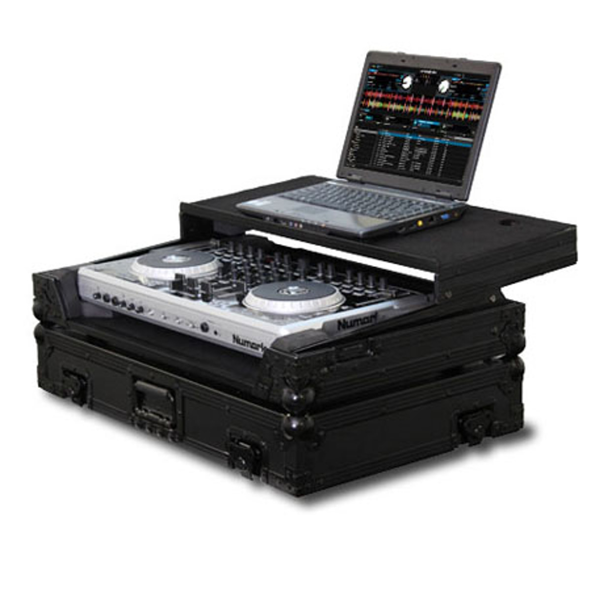 

Odyssey Innovative Designs Odysseyy Black Label Flight Zone Numark N4 DJ Controller Glide Style Case