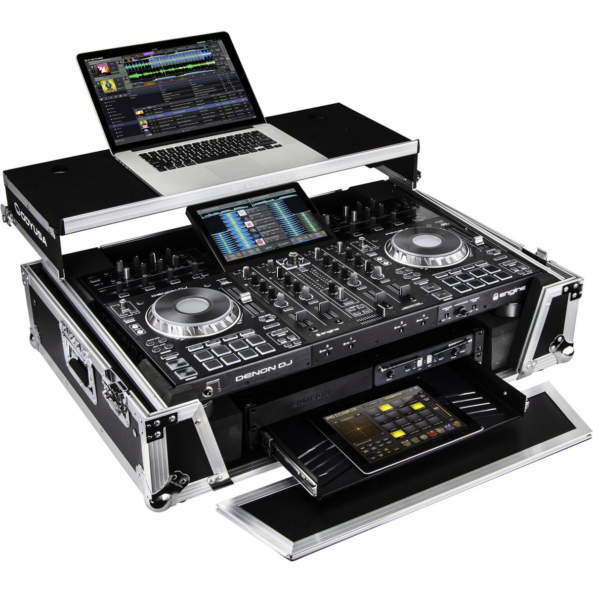 

Odyssey Innovative Designs Flight Zone Glide Style Case, Wheels, 19" 2U Rack