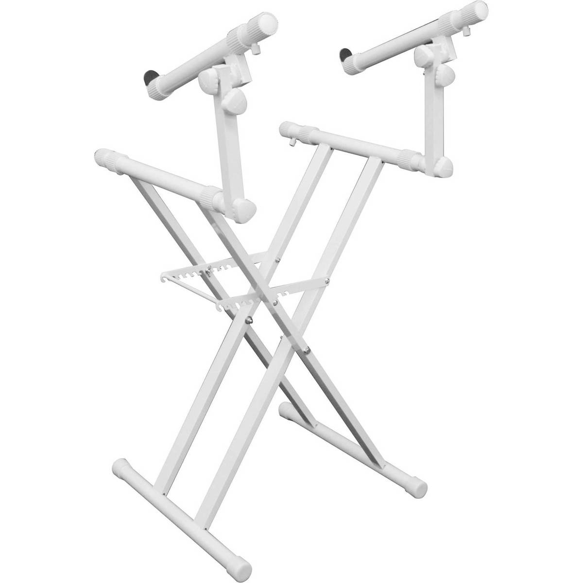 

Odyssey Innovative Designs LUXE Series Heavy-Duty Double Tier X-Stand, White