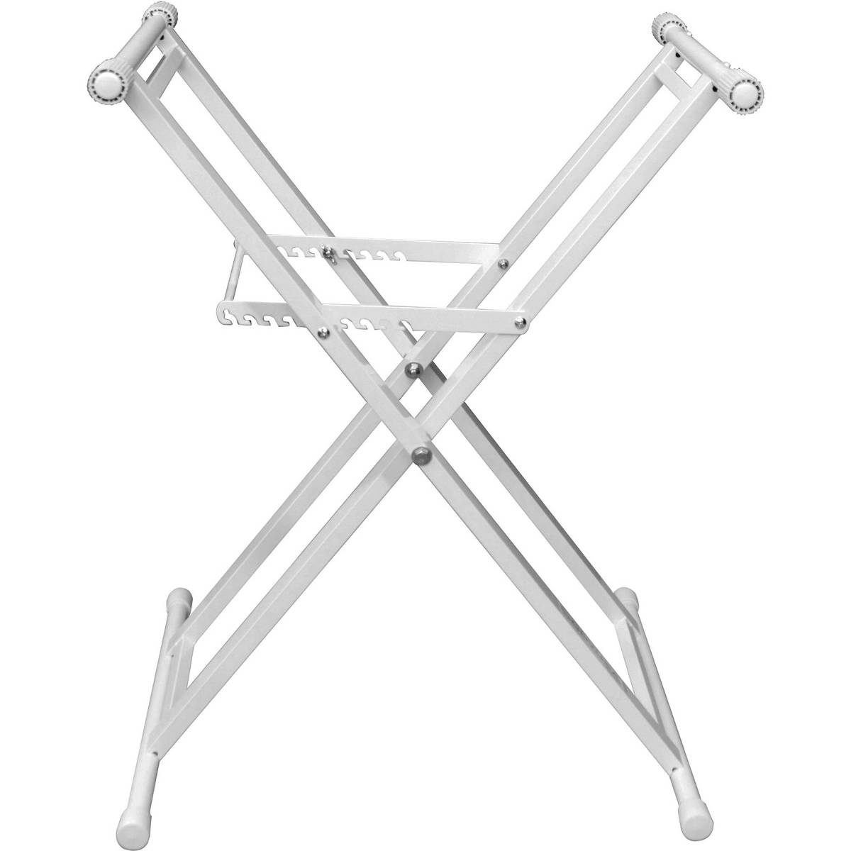 

Odyssey Innovative Designs LUXE Heavy-Duty Double Braced X-Stand, White