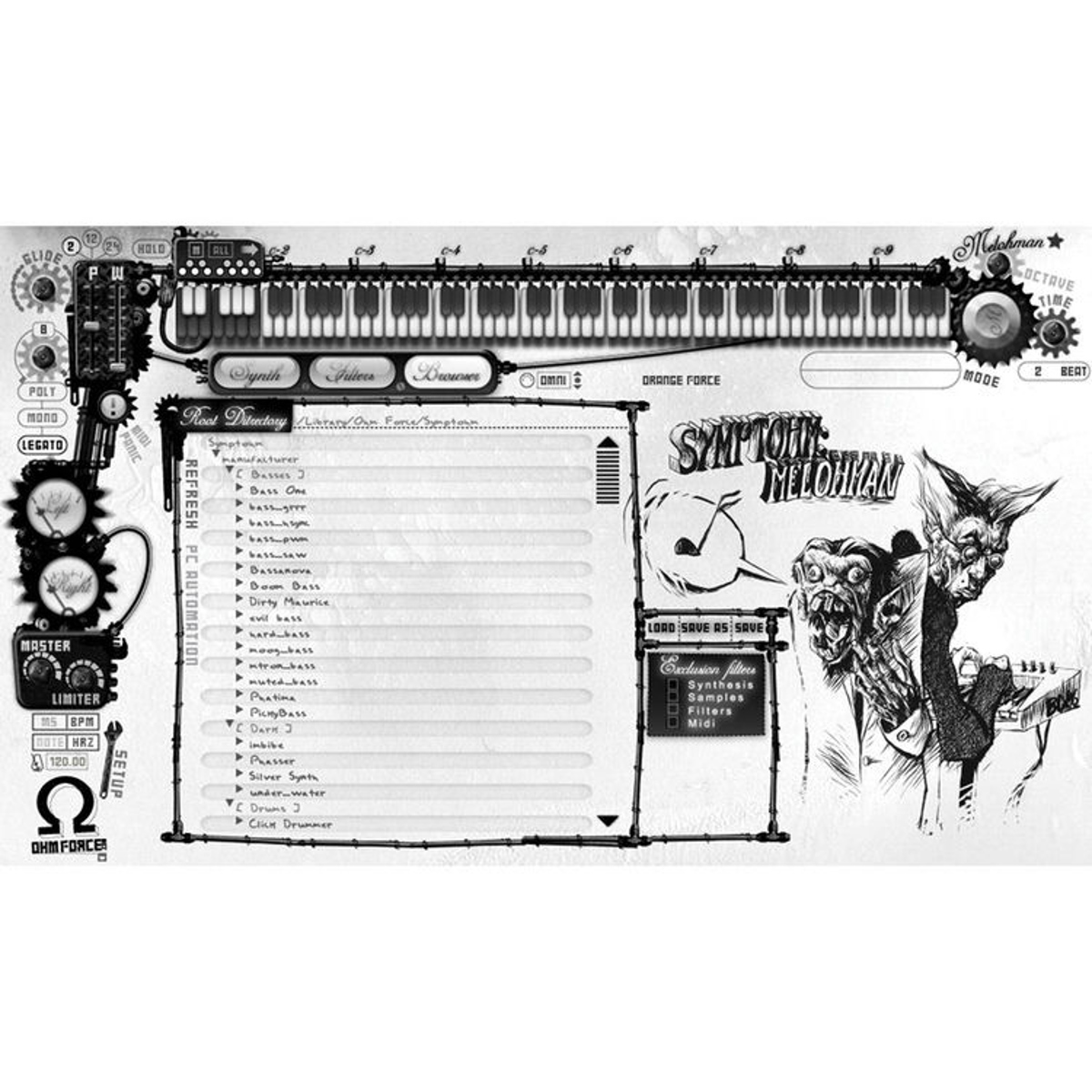 Image of Ohm Force Symptohm Granular Synth/Sampler Virtual Instrument Plug-In