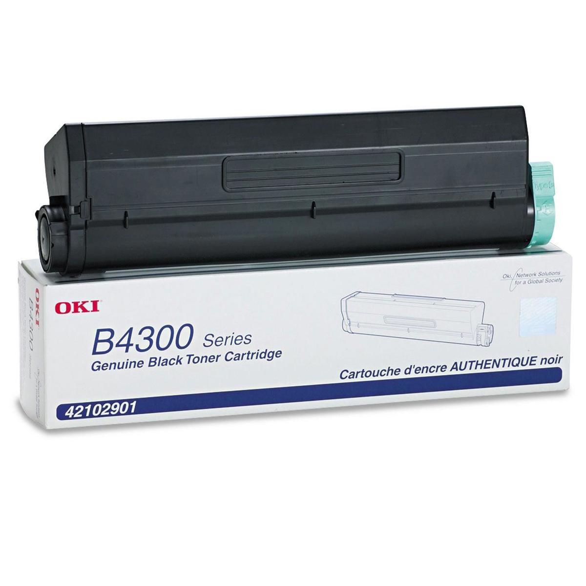 

OKI Data 42102901 Black Toner Cartridge for B4200/B4300