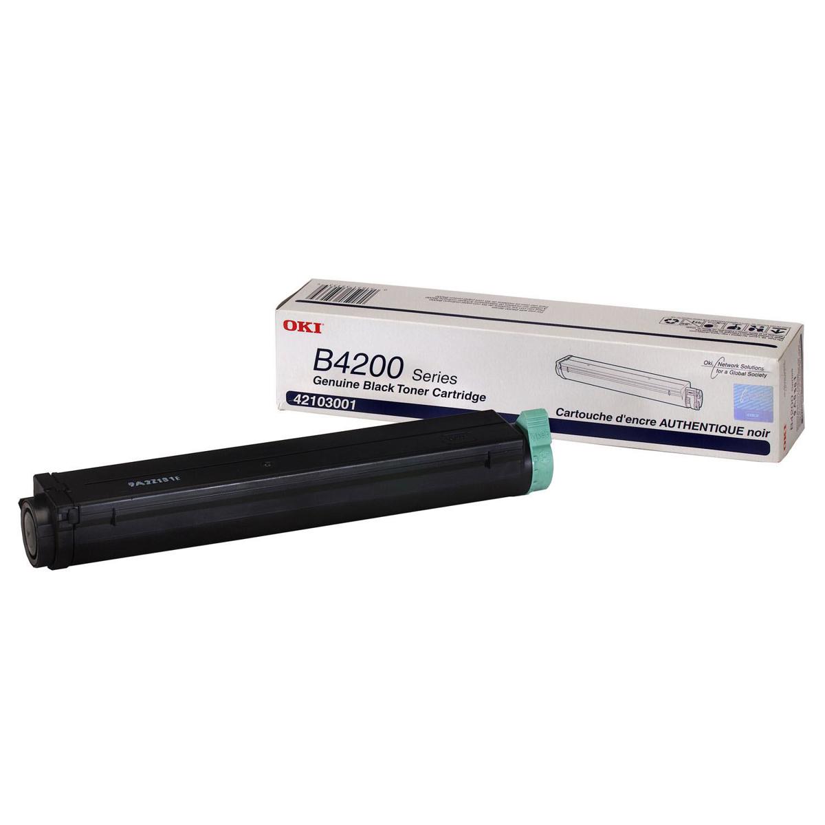 

OKI Data 42103001 Black Toner Cartridge for B4100/B4200
