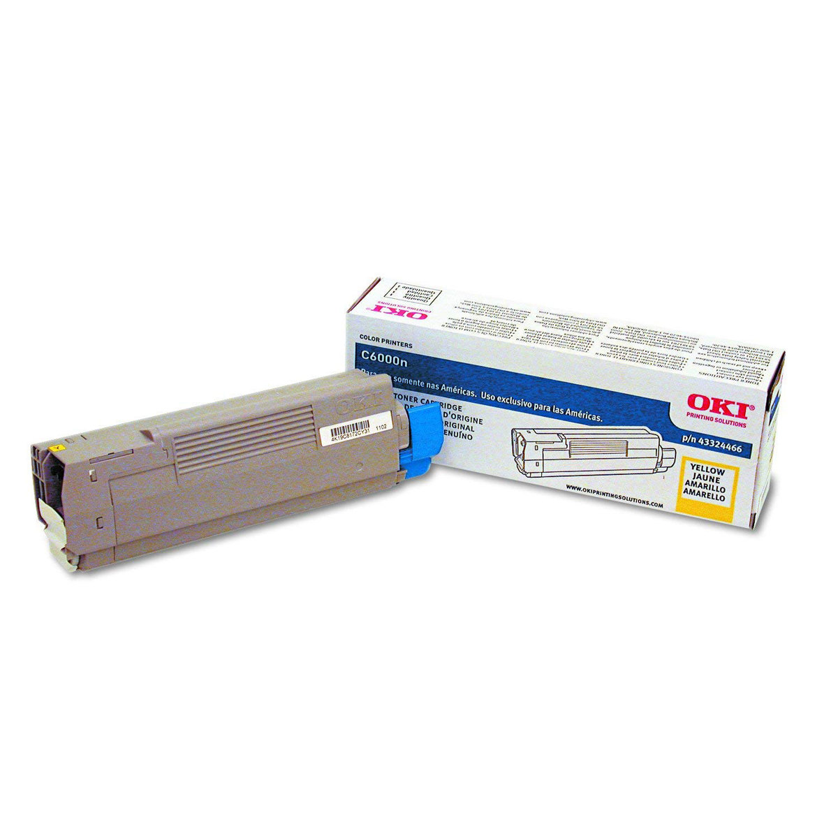 

OKI Data 43324466 Yellow Toner for C6000/C6050 Printers