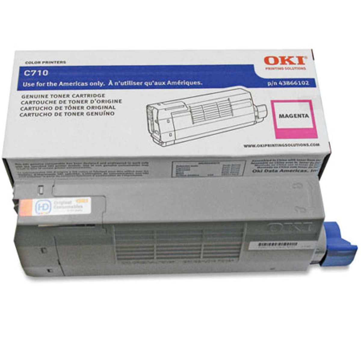 

OKI Data 43866102 Magenta Toner Cartridge for C710